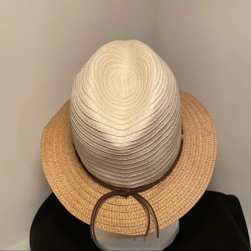 Panama Sun Hat Two Tone with Tie - Picture 4 of 7